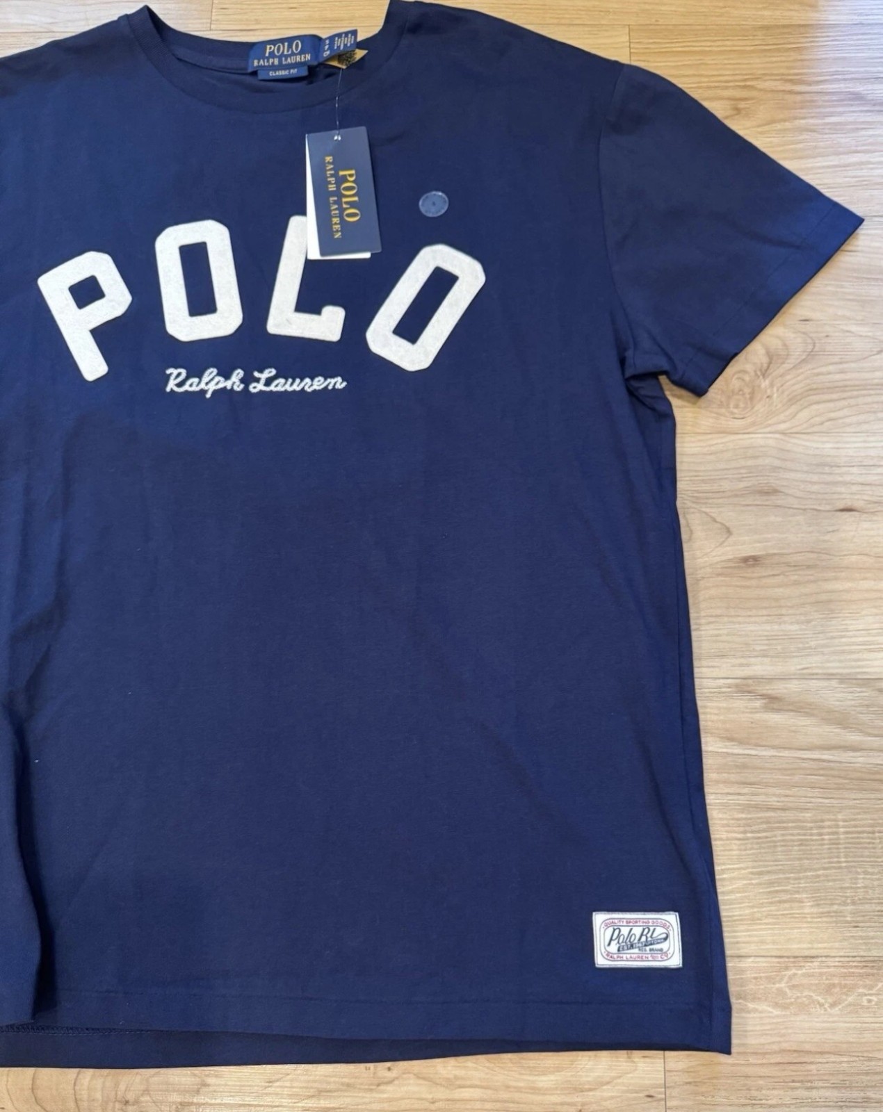 Polo Ralph Lauren Men’s Classic Fit Stitched Logo Pony T-Shirt Navy Blue S-XL