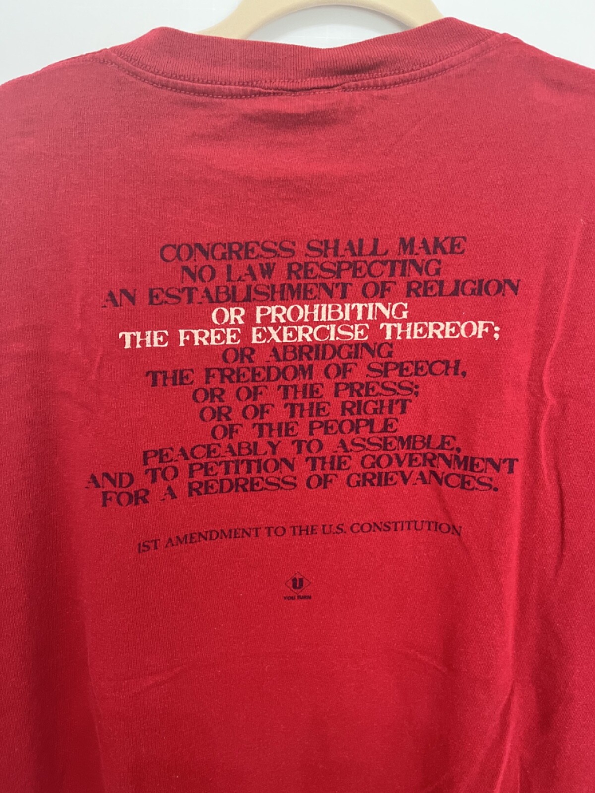 Red White Blue T-Shirt American Flag “Freedom of Religion”