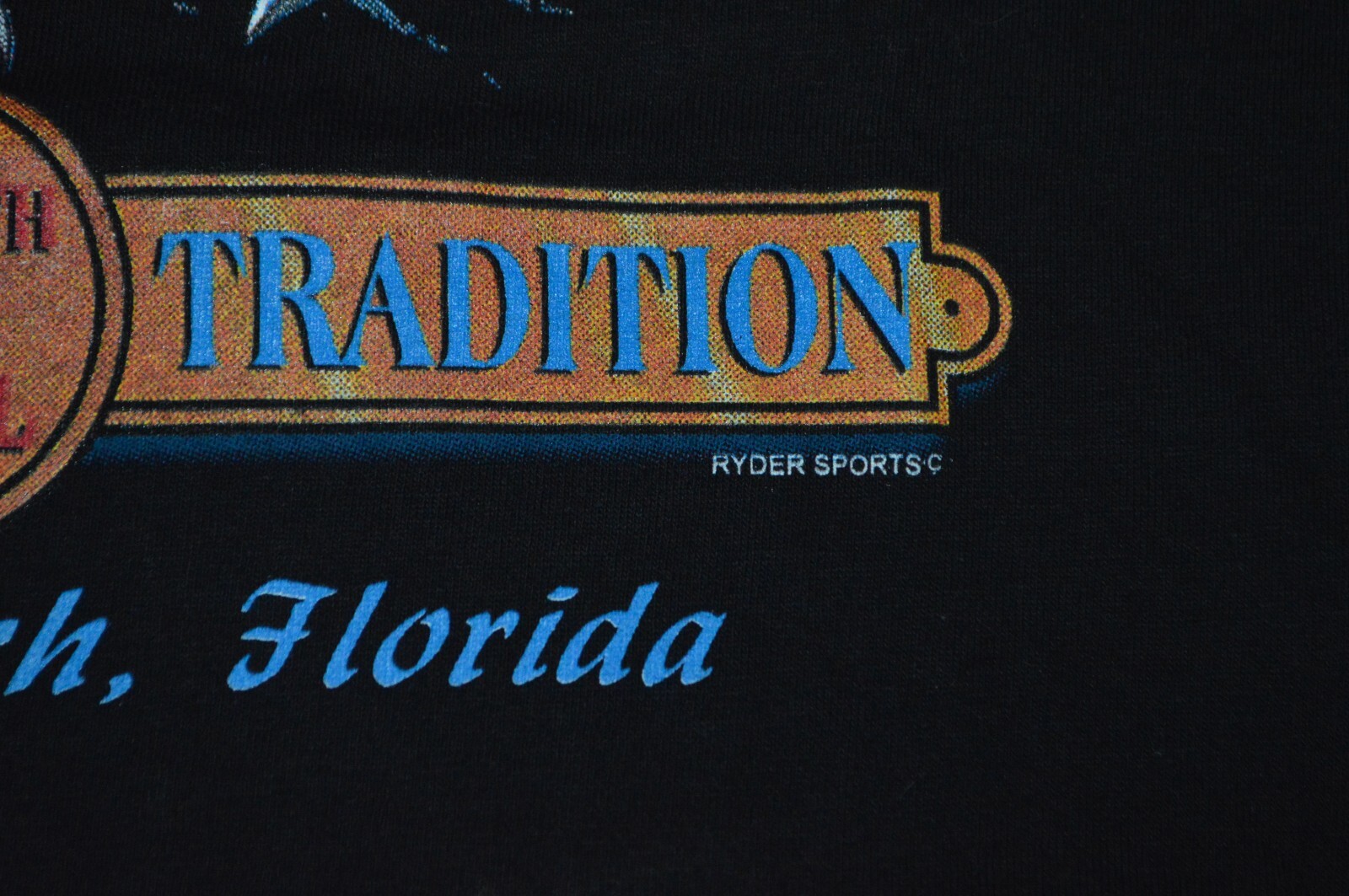 Vtg 1996 Daytona Beach Florida Bike Week 2-Sided Shirt Eagle Ryder Sports.