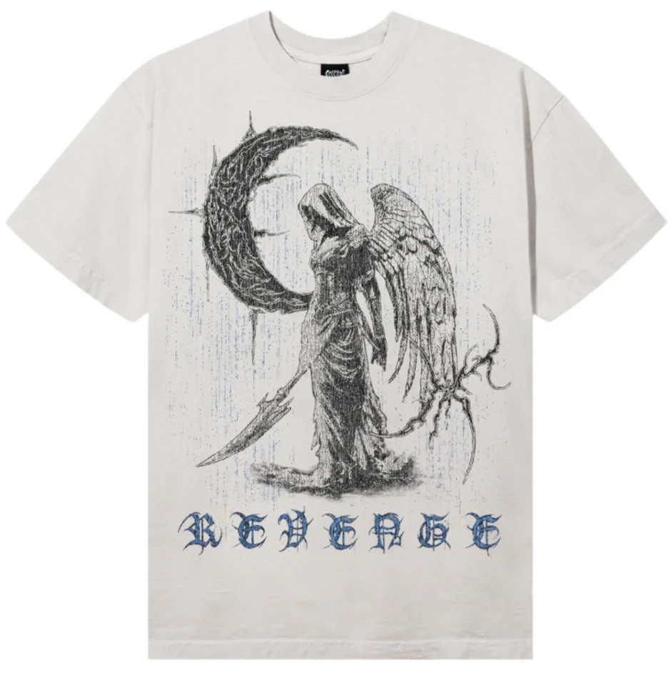 Revenge Scythe Tee Cement Blue Brand New Withtags