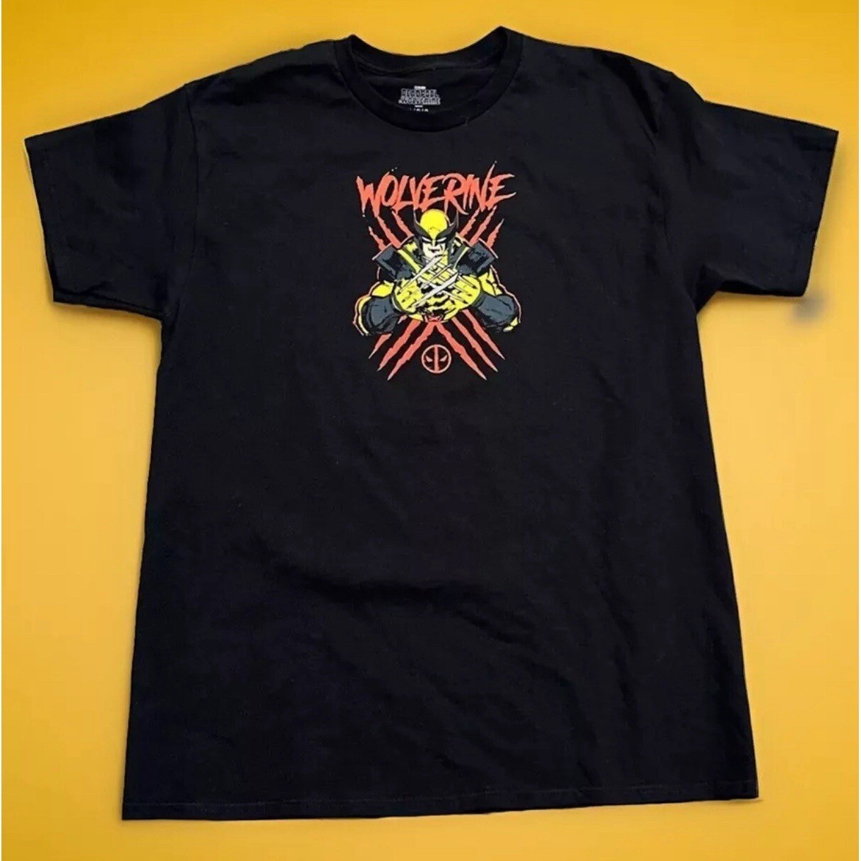Marvel Studios Deadpool & Wolverine T-Shirt Men’s XL Black Mad Engine NWOT
