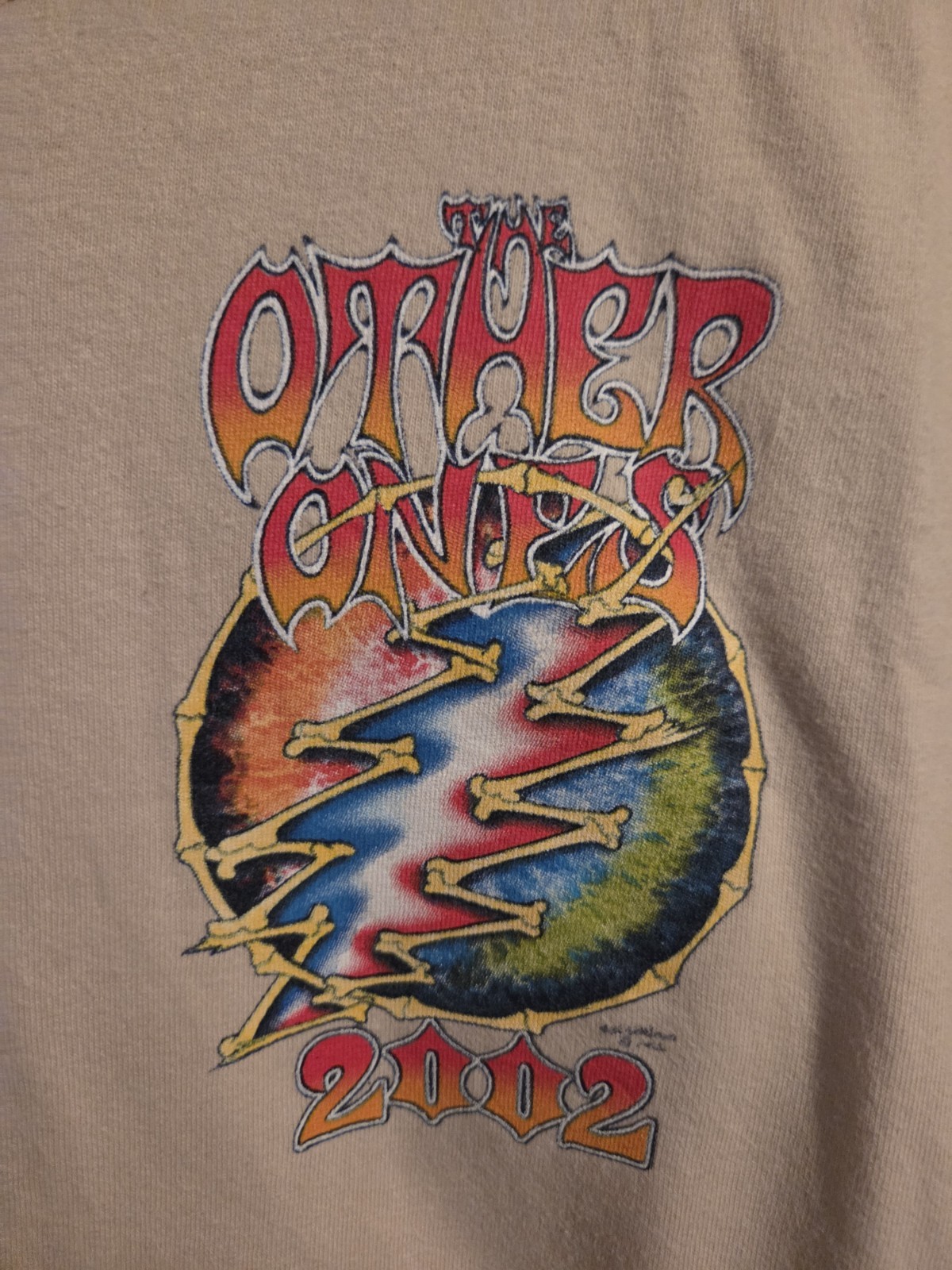 Grateful Dead 2002 The Other Ones M &o Knits Xxl Shirt * 3 Bleach Marks