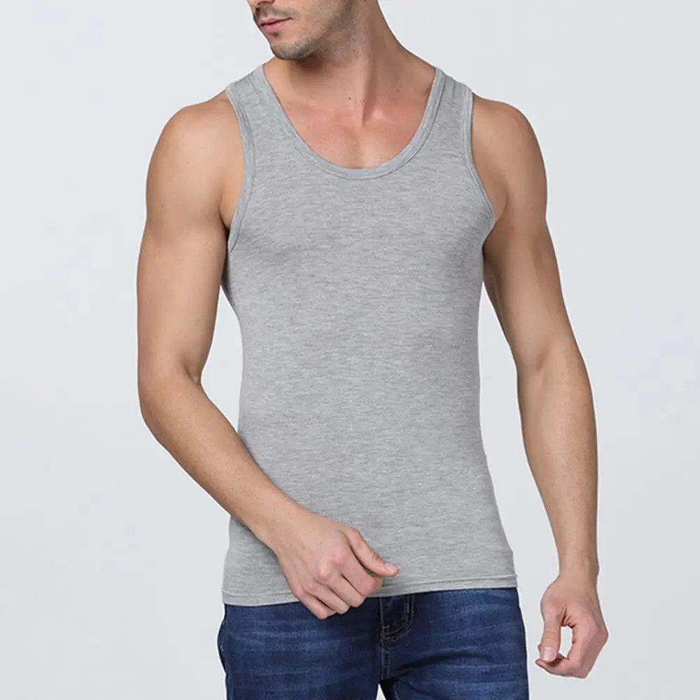 Hot Summer Male tank top Women Basic Elastic Tank Pure Cotton Sleeveless