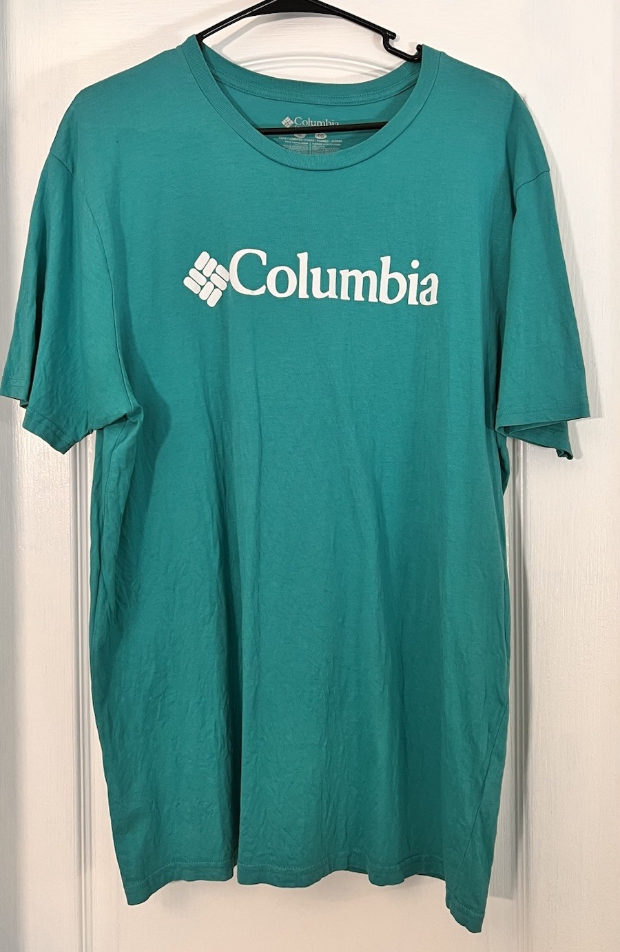 Columbia T-Shirt Mens XL Green Logo Graphic Outdoor Casual Tee