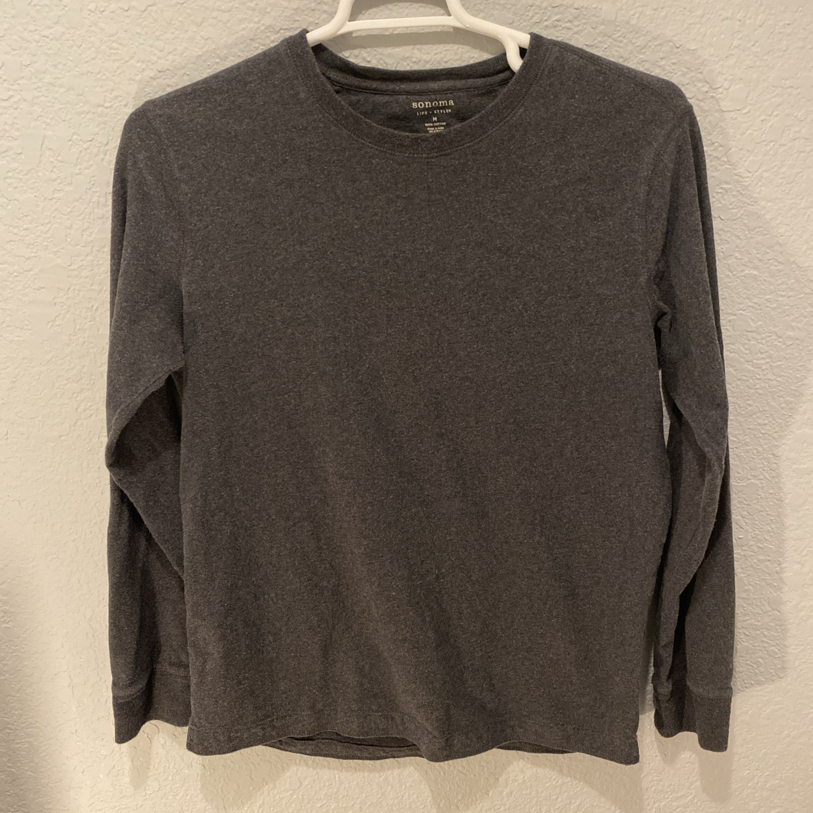 Sonoma LONG SLEEVE PULLOVER Tee SHIRT MENS M Size. #R