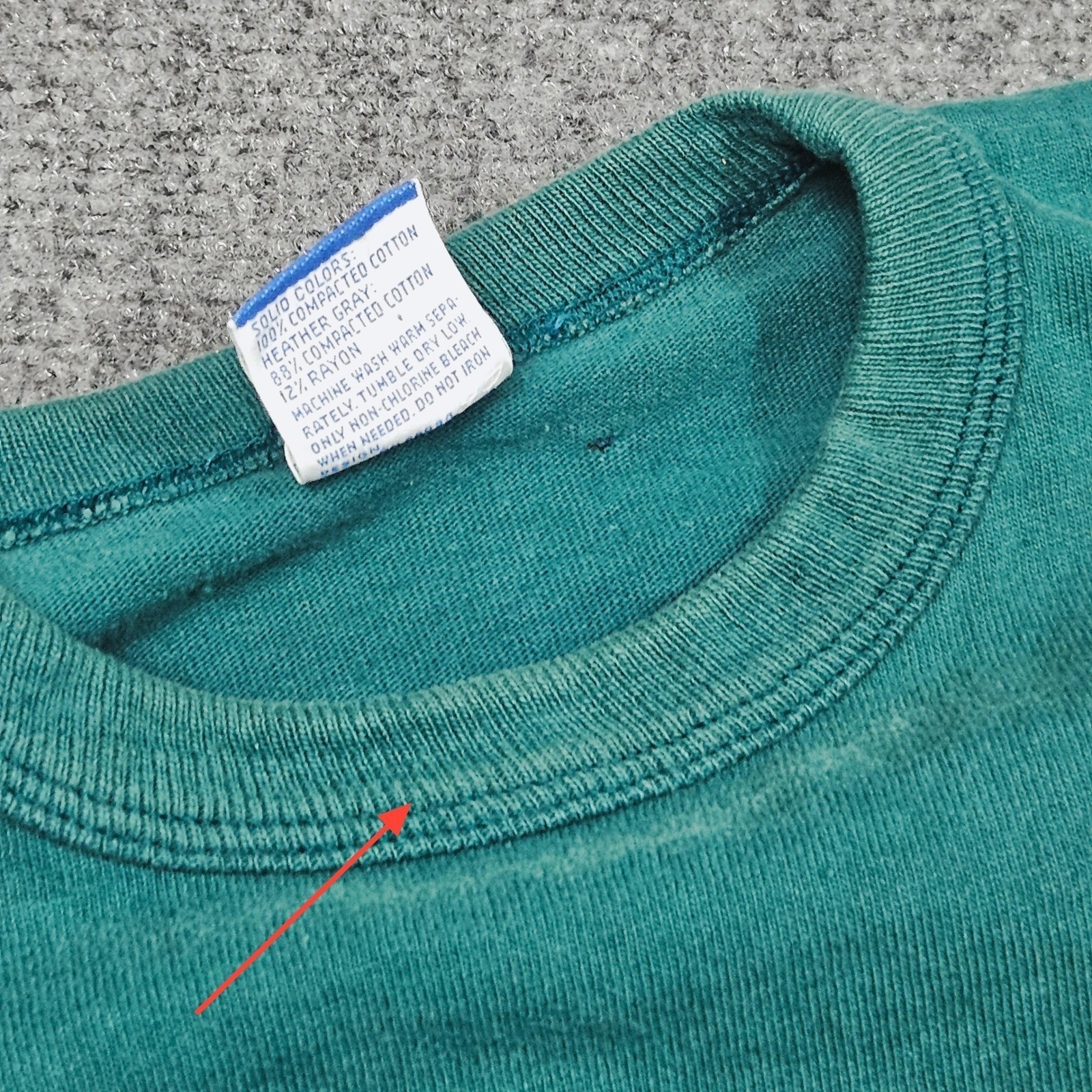 Vintage Champion TShirt Mens XXL Green 90s Made in USA Solid Sportswear Basics