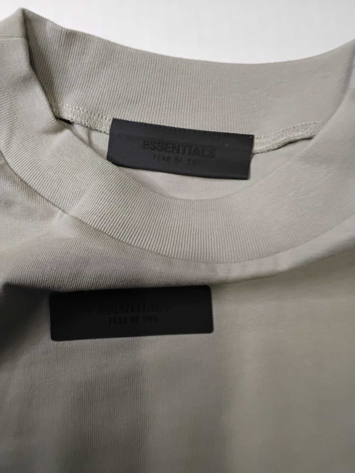 Essentials Fear of God ESSENTIALS Logo Gray Cotton Men’s Crew Neck Tee L