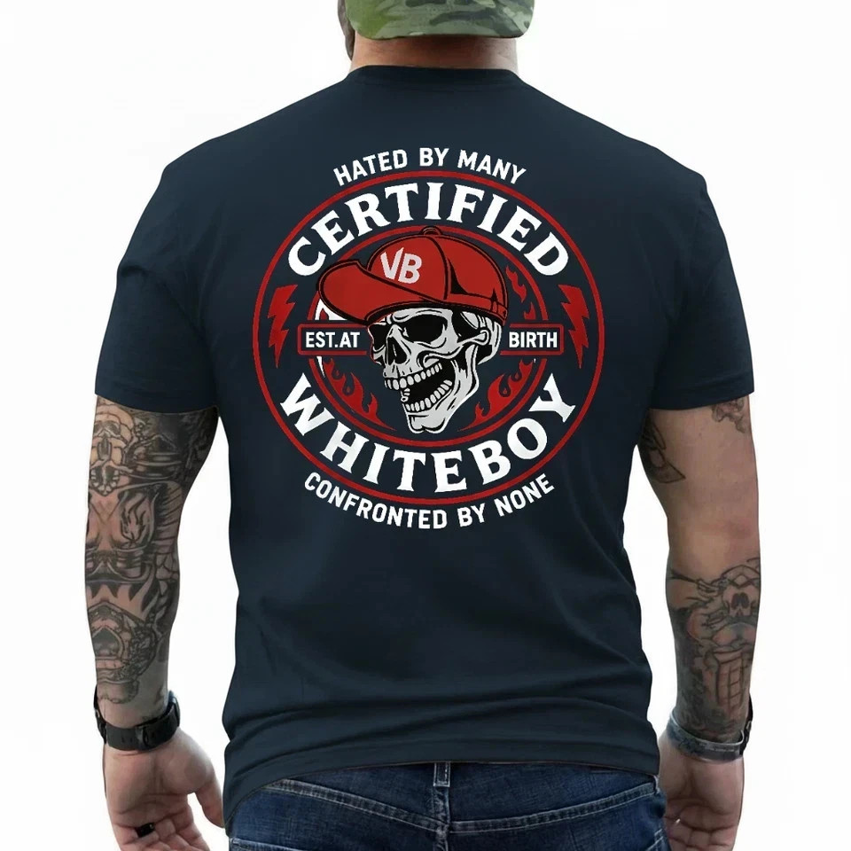 CERTIFIED WHITEBOY Street Skull T-Shirt Menswear Streetwear