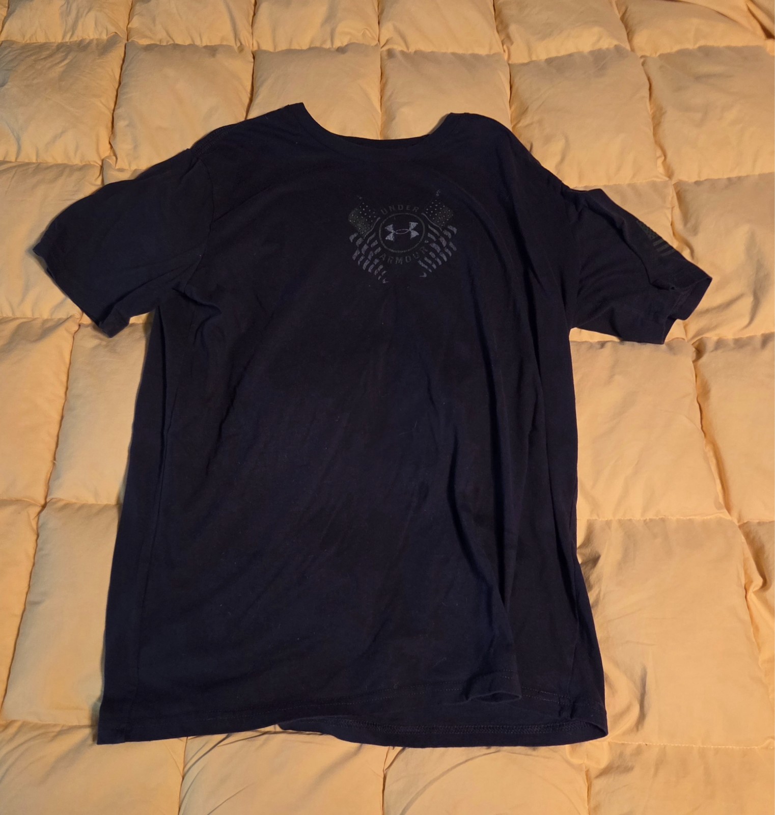 Under Armour Freedom DVSN Snake T-Shirt L Navy Loose Fit Patriotic Tee