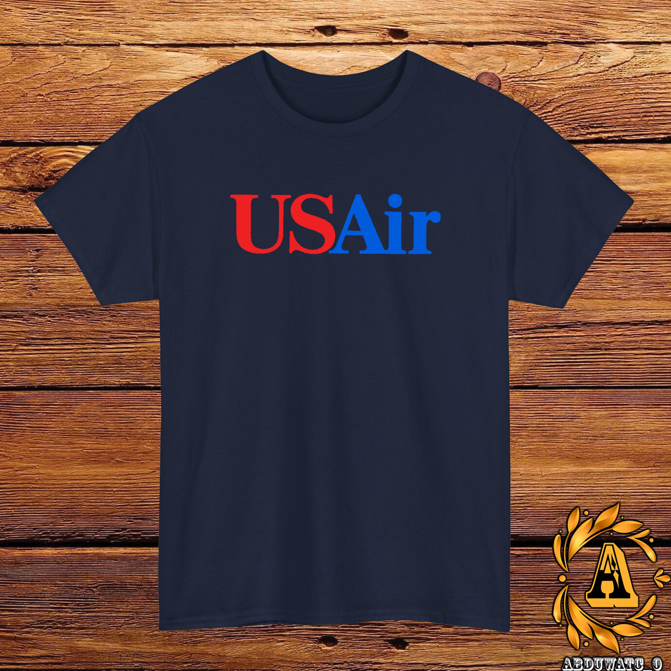 USAir Retro Logo T-Shirt Black/Grey/White/Navy/Red/Light Blue