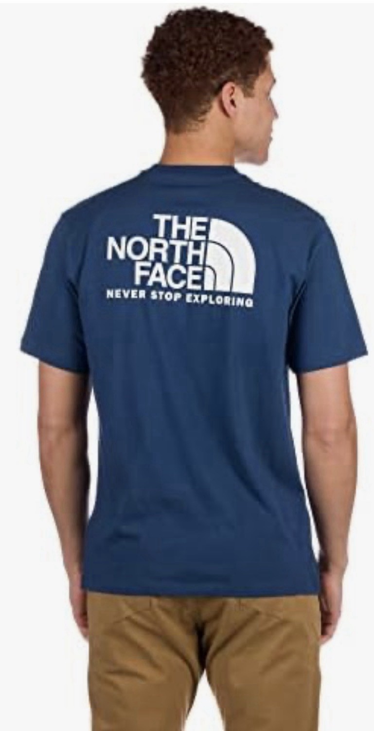NWT $30 The North Face Half Dome Throwback Tee T-Shirt Shady Blue Men’s S Small