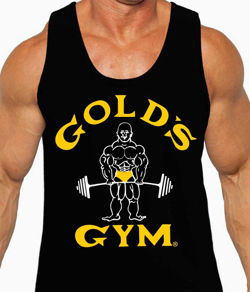 Gold’s Gym Tank Top Bodybuilding Fitness Sleeveless Shirt Muscle Workout Tee