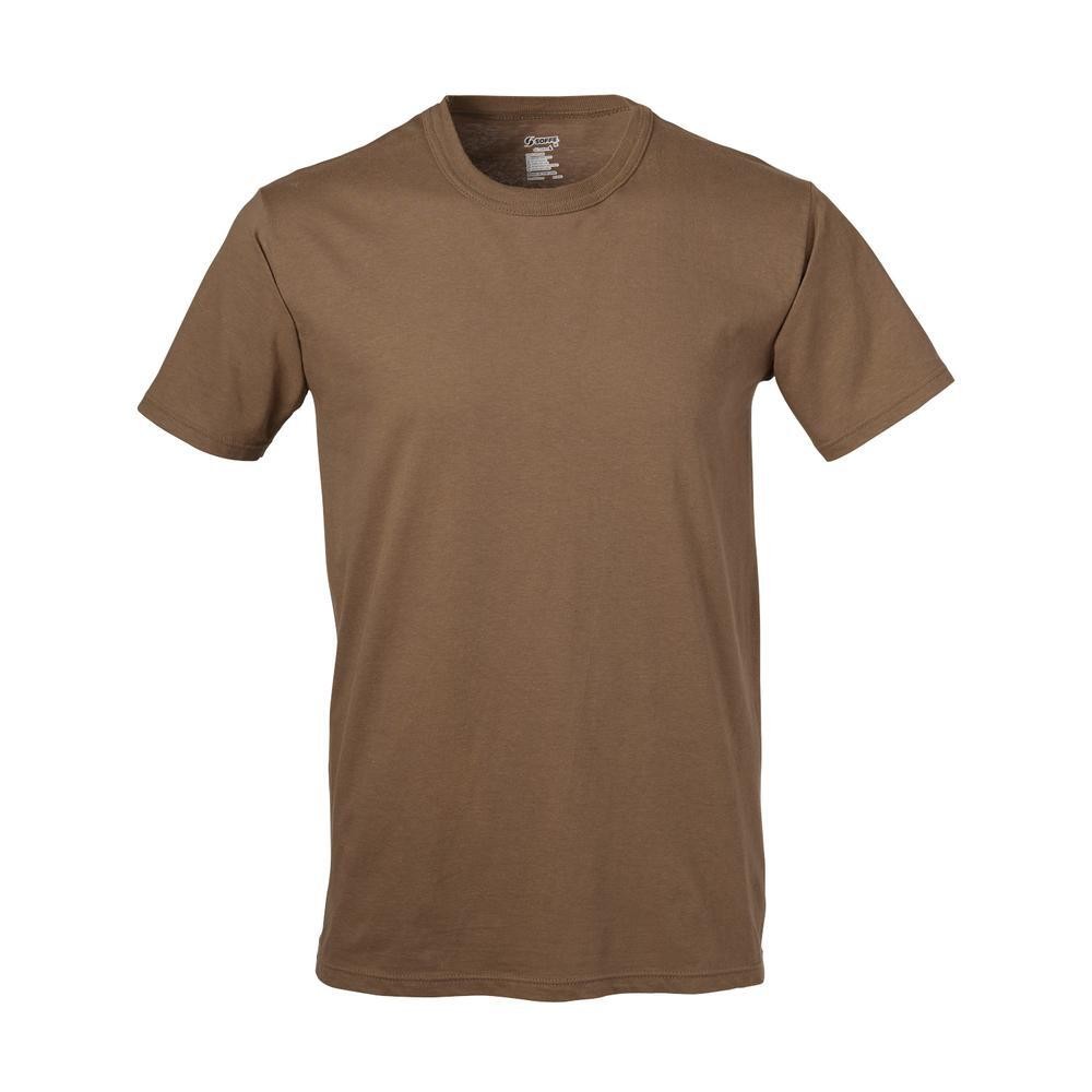 NEW Soffe Military US Navy 100% Cotton T-Shirt Undershirt 3-Pack – Coyote Brown
