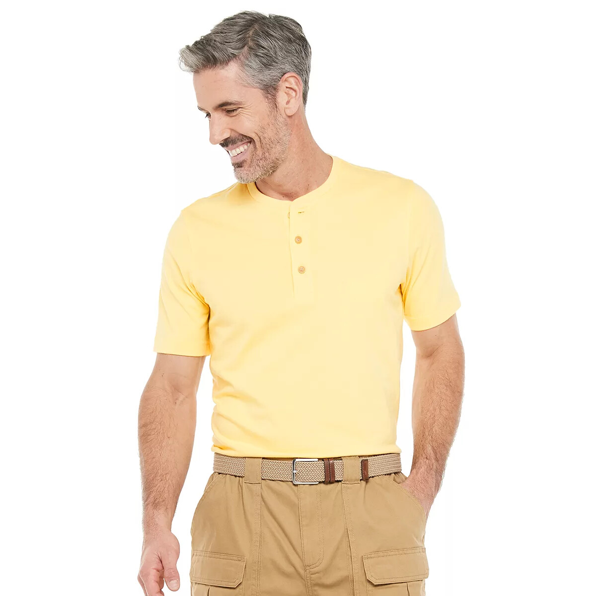 Men’s Croft & Barrow® Classic-Fit Extra Soft Easy-Care Henley Slim Fit S, XXL