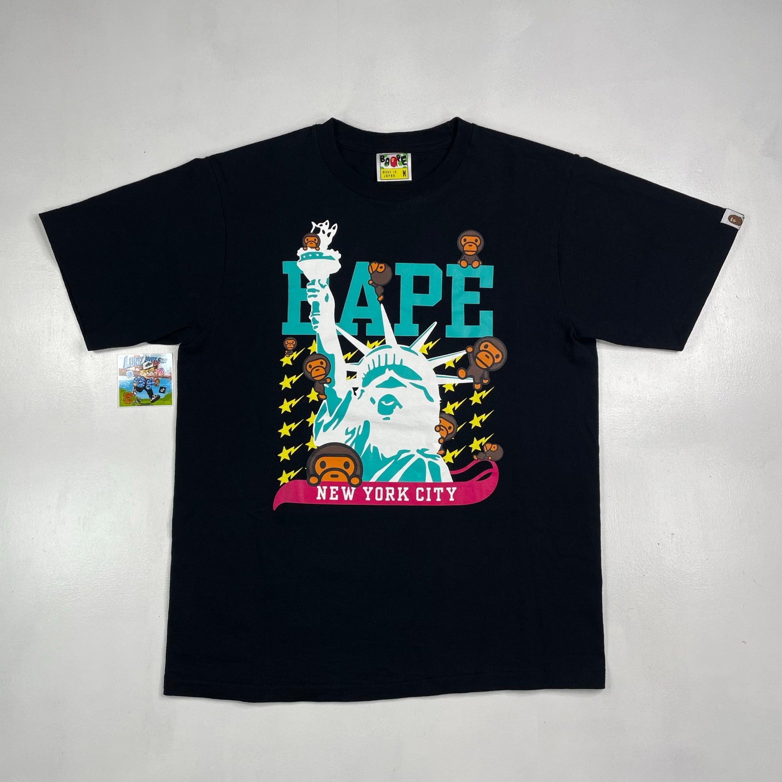 BAPE Baby Milo NYC Statue Of Liberty Tee – Size M