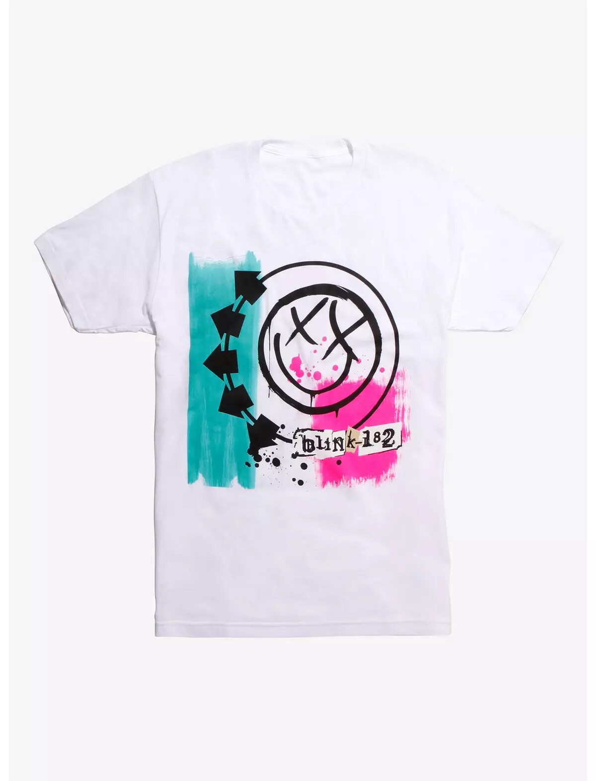 BLINK 182 GRAPHIC T SHIRT OFFICIAL LICENSE PRODUCT WHITE