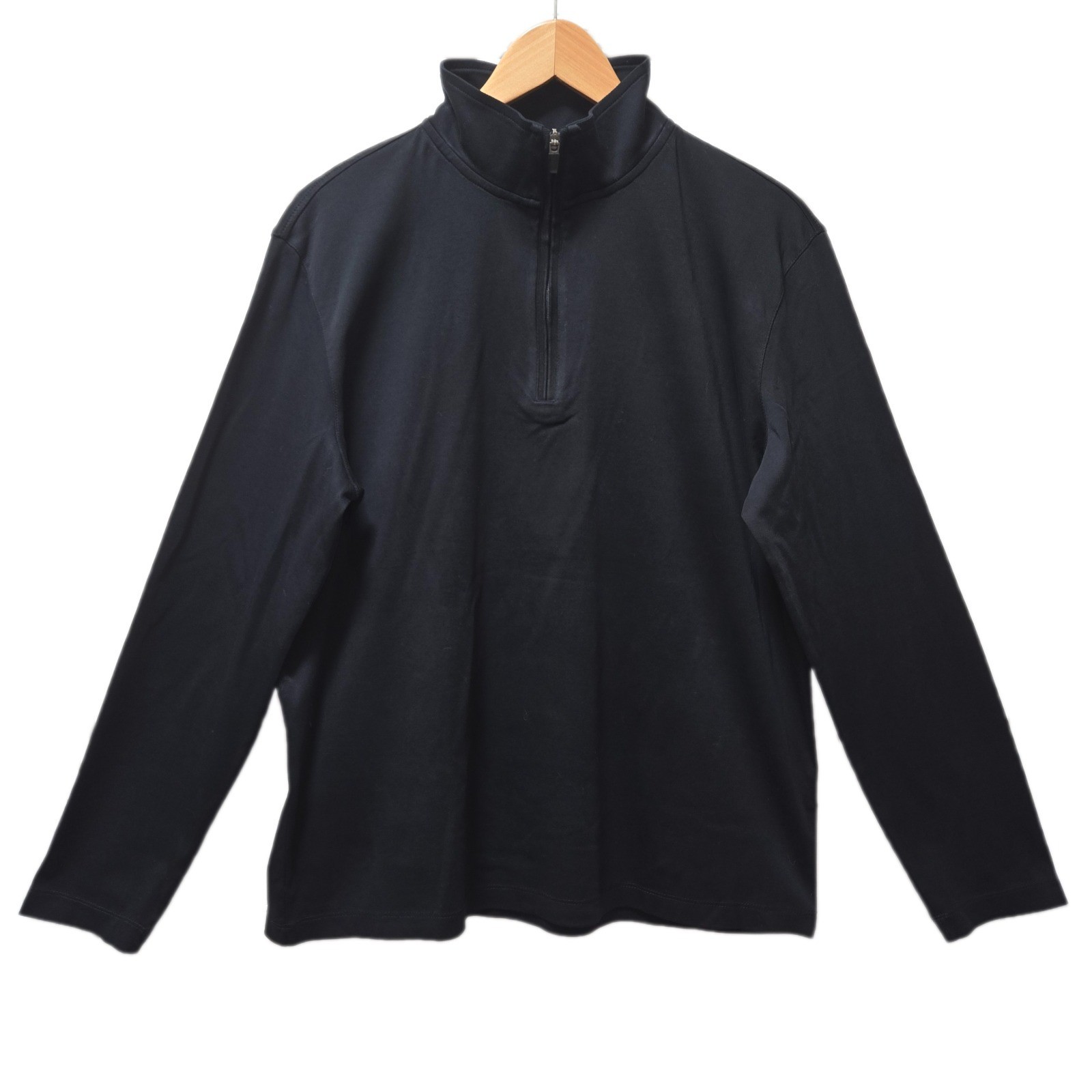 Banana Republic Men’s Luxury Touch Performance Half-Zip | Black | Large
