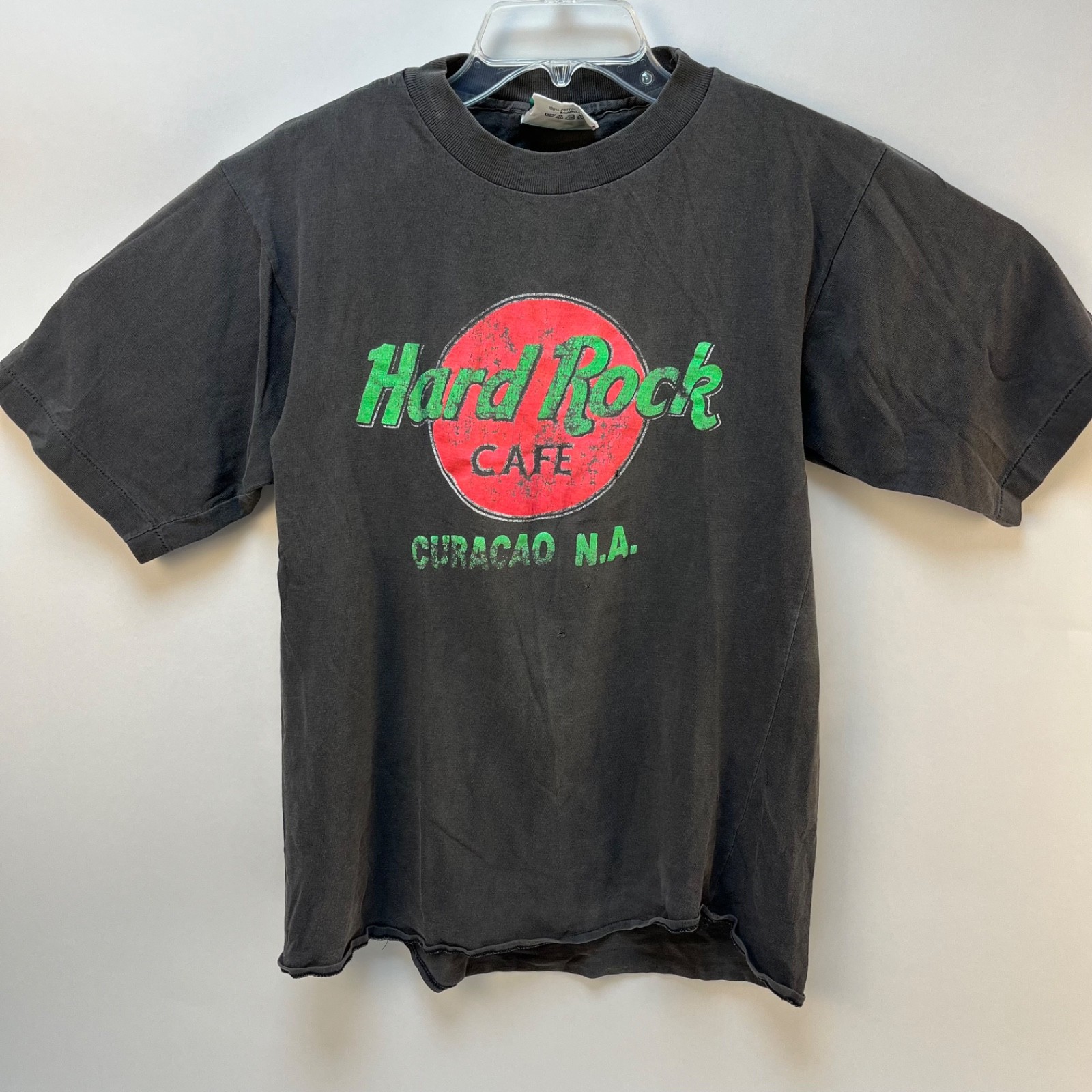 Vintage Hard Rock Cafe T Shirt Curacao N.A. Single Stitch 90s Size S