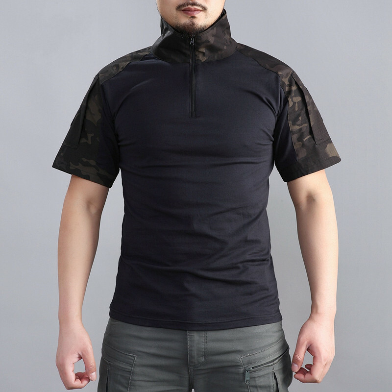 Mens Tactical T-Shirt Long Sleeve Us Army Military Combat Shirts Hiking