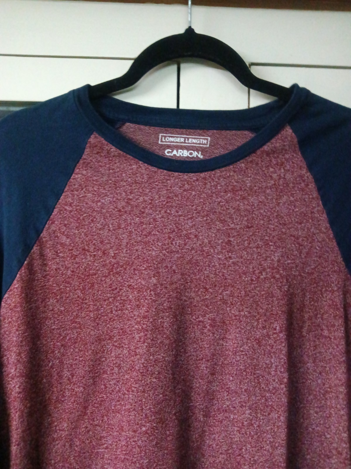 Carbon Men’s Longer Length Blue And Red Jersey Shirt Size S