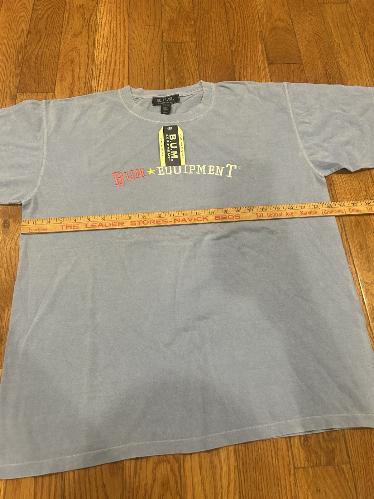 Vintage 90s BUM Equipment Tee NWT Deadstock USA Made Retro Streetwear Spellout