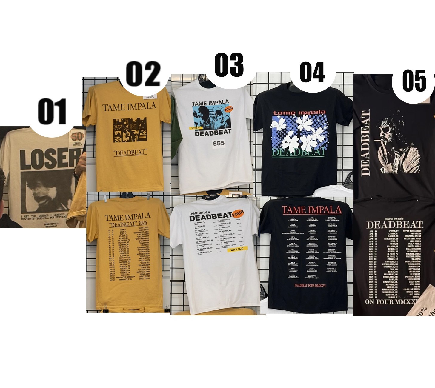 HOT!! Tame Impala Deadbeat Tour 2026 merch T-Shirt reprint