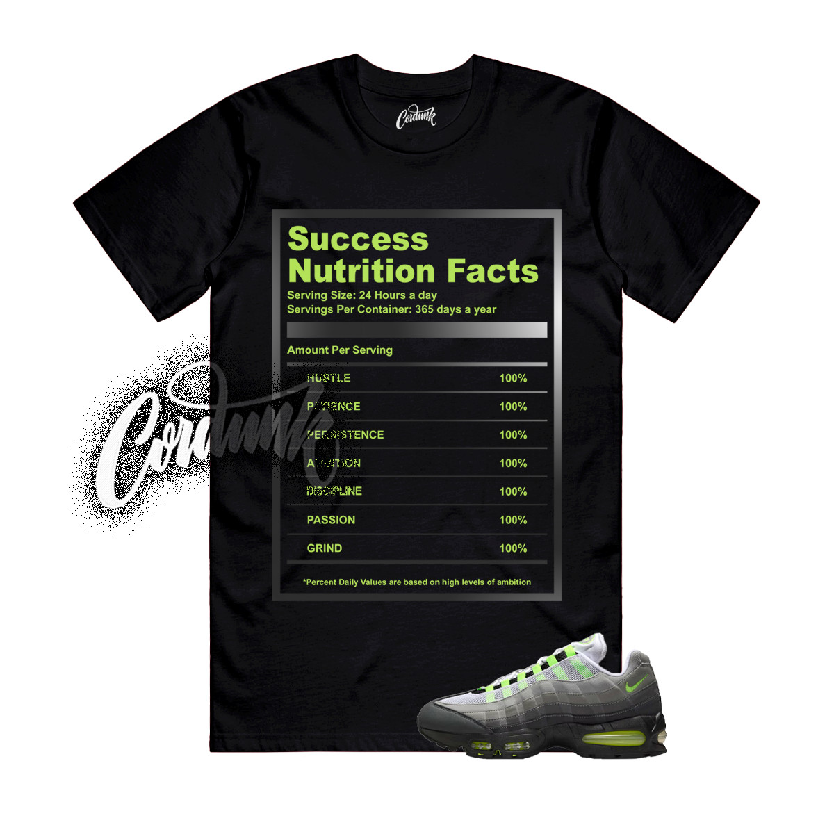 Air Max 95 Big Bubble Neon Black Yellow Cool Grey 2025 T Shirt Match SUCC