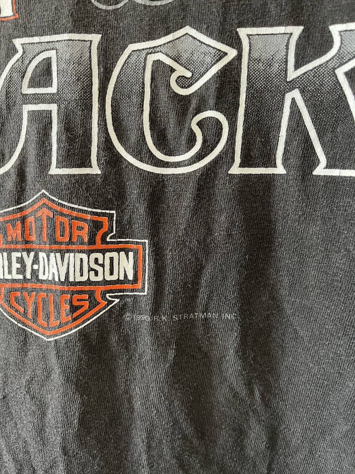 Vintage 90s Harley-Davidson “Real Men Wear Black” biker tee | Men’s Small