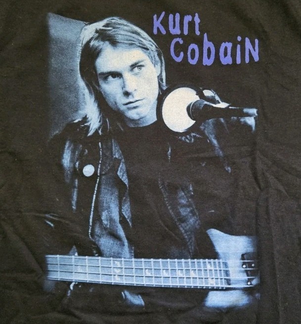 Vintage Y2K Kurt Cobain The End Of Music T Shirt Size 2XL & 3XL Deadstock