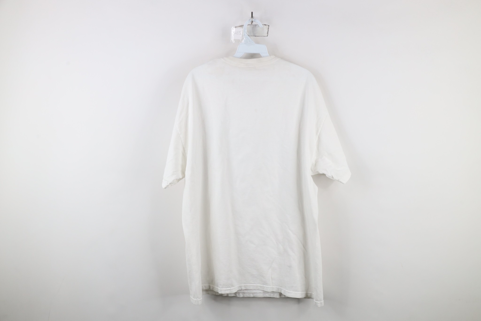 Vintage 90s Streetwear Mens XL Distressed We Be Jammin Dogs Puppy T-Shirt White