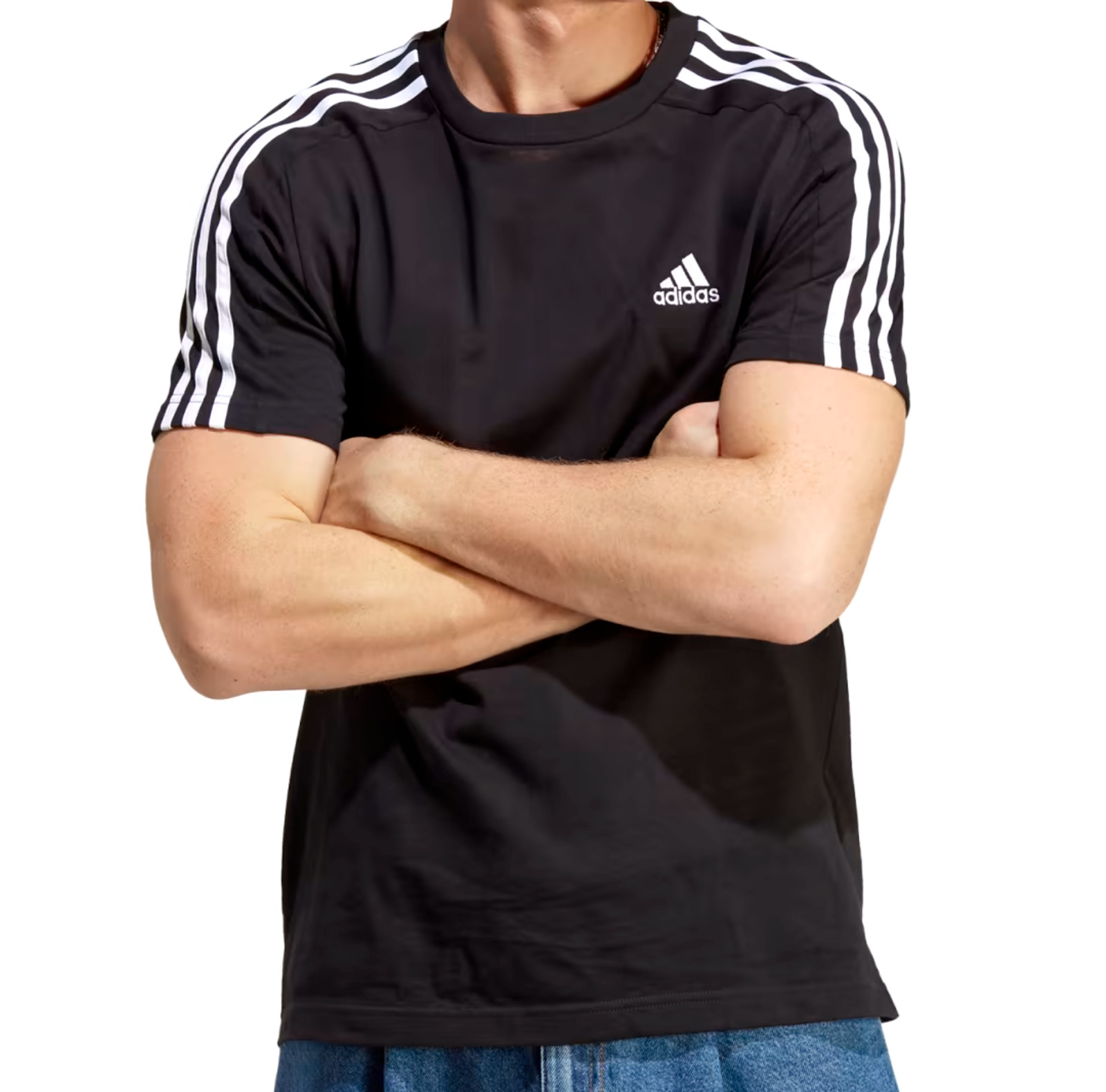 NEW MEN’S ADIDAS ORIGINALS 3 STRIPES TEE SHIRT ~SIZE MEDIUM #IC9334
