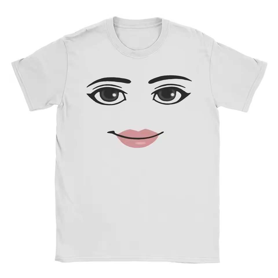 Robloxs Female Face Funny T Shirt S-5XL