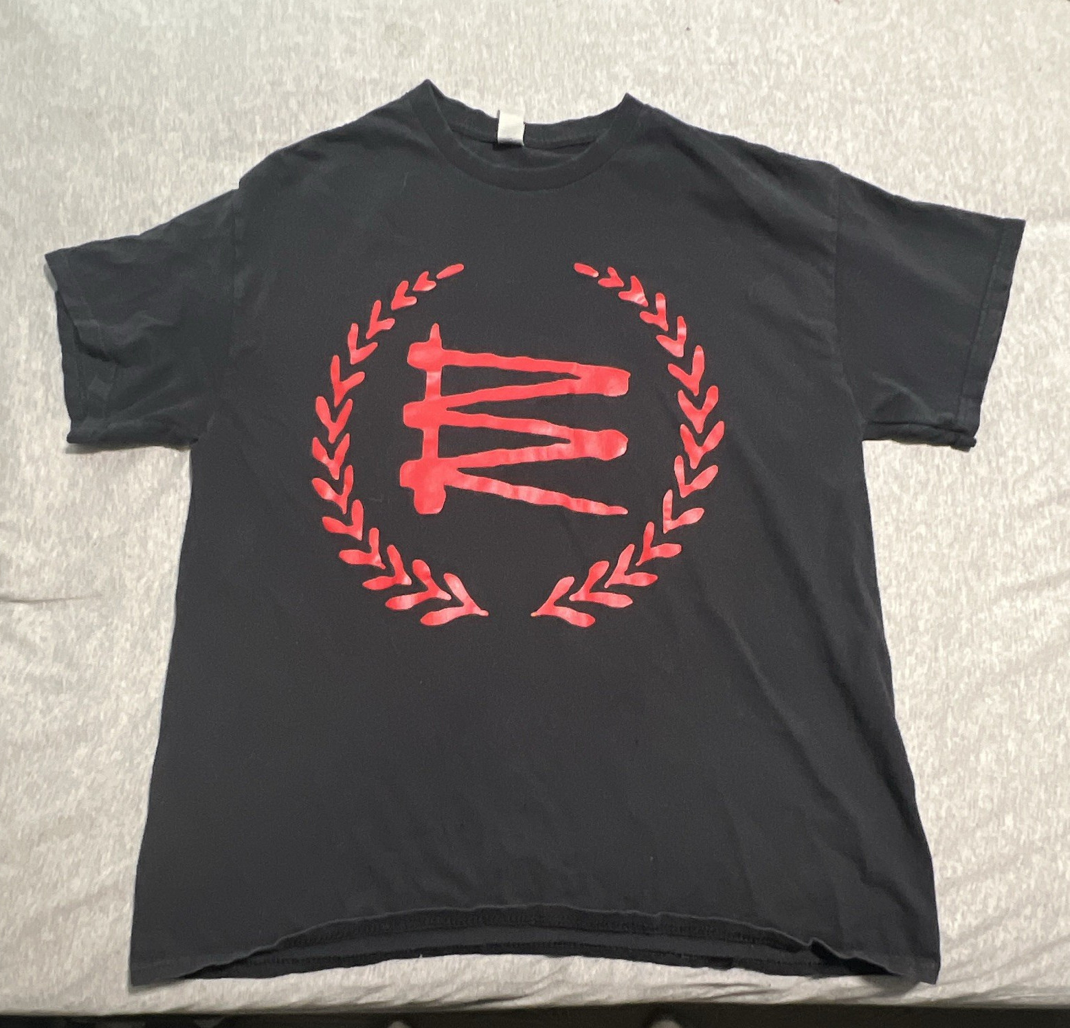 Gildan Heavy Cotton G500 Revolting Cocks Graphic Tee L Black/Red Crew