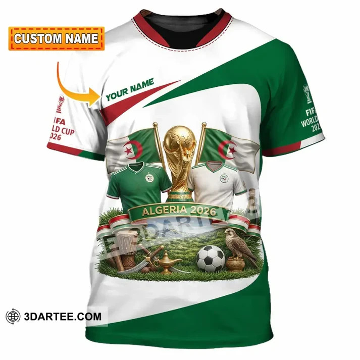 New Unisex Shirt – Custom Algeria World Cup 2026 3D Shirt VK13749