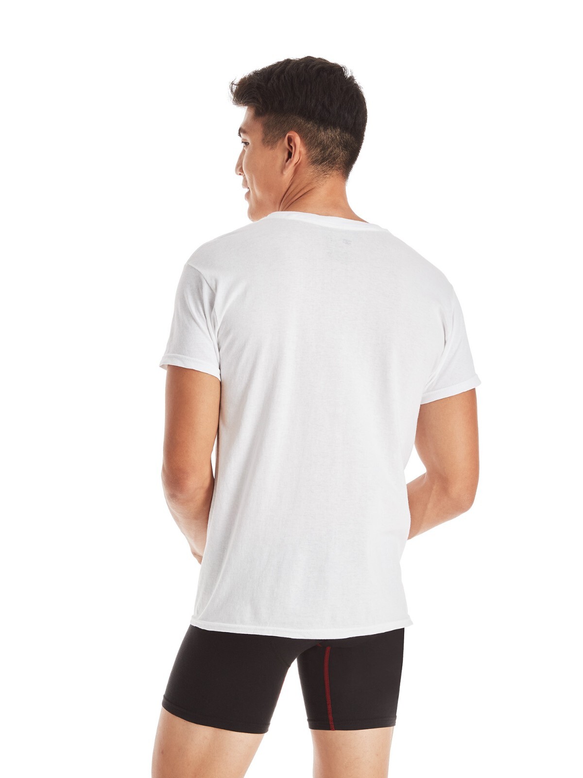 10 Pack Hanes Men’s White Crew T-Shirt Super Value Cotton Size S-3XL