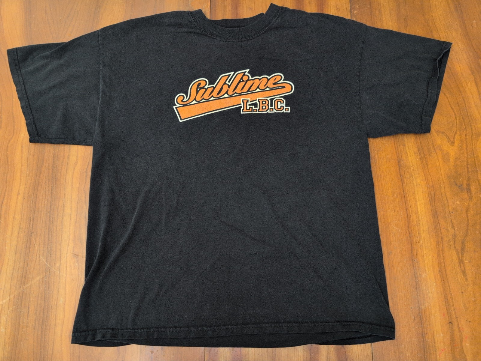 Vintage 90’s Sublime L.B.C American Ska Punk Band Tee Large No Tag Black Rock