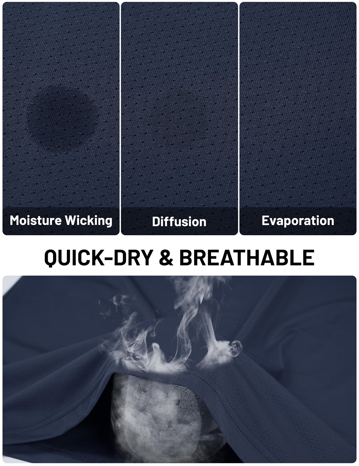 Men’s Workout Shirts Athletic Quick Dry Mesh Short Sleeve Shirt Running Gym Tops