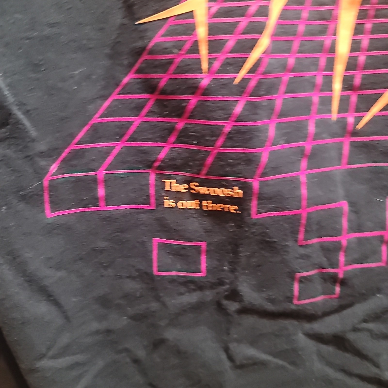 Nike Neon Big Alien Swoosh Double-Sided Graphic T-Shirt The Swoosh Is Out There