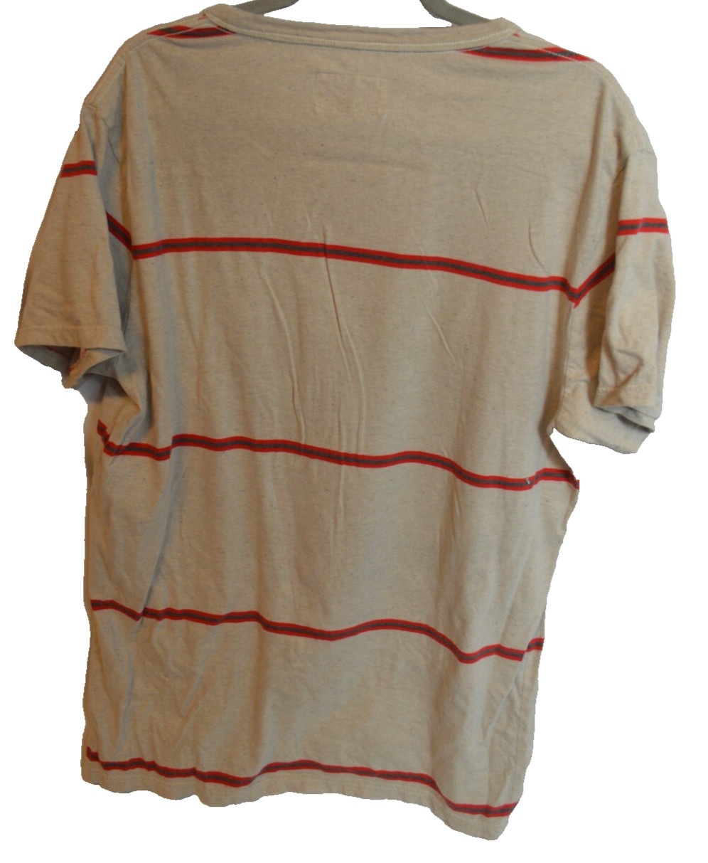 Vans Joel Tudor Heather Striped T Shirt Front Pocket Men’s Size: L – Very Cool