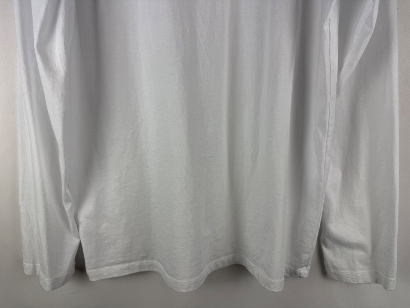 Quince Men’s White Long Sleeve 100% Pima Cotton Luxe Touch Tee Shirt Large L