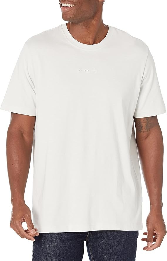 adidas Originals Mens Reveal Essentials Tee Orbit Light Grey Large