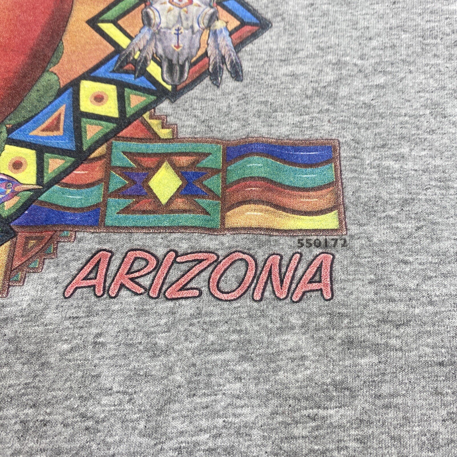 Arizona Chili Pepper T Shirt Adult XL Heather Gray Short Sleeve