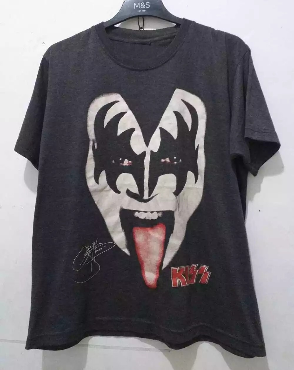 Kiss Band Tshirt, Retro Style Black Cotton Unisex Tshirt Reprint S-5XL