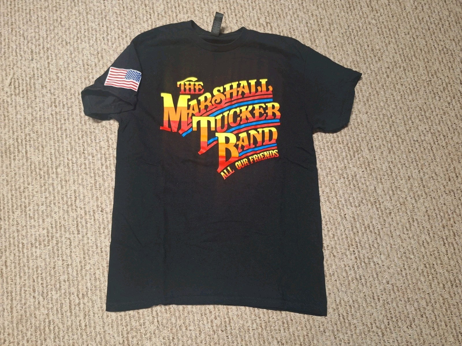 The Marshall Tucker Band Flag U S Map Friends Concert Tour M T-Shirt