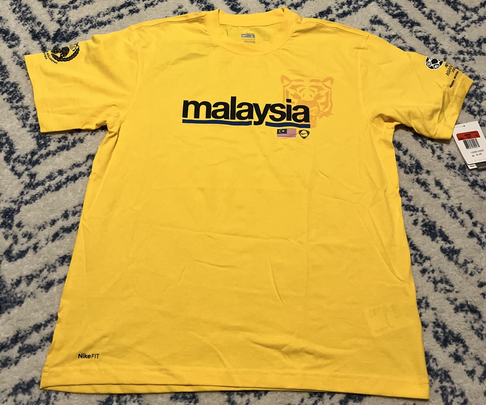 NIKE Malaysia 2007-08 Football Shirt Sz Large “AFC Asian Cup 07” Brand New wTags
