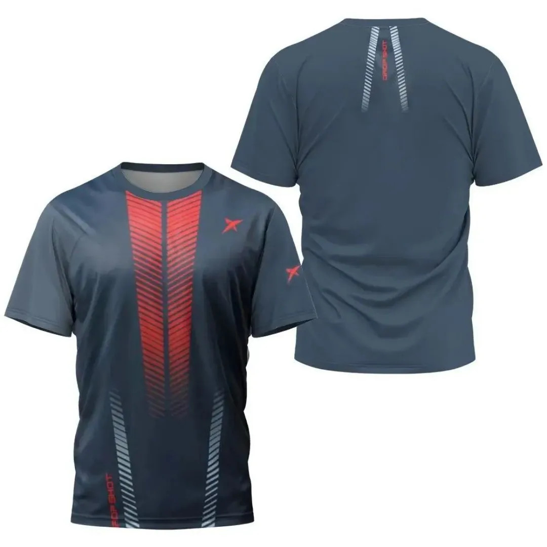 2025 summer new breathable sportswear Padel quick drying T-shirt outdoor men