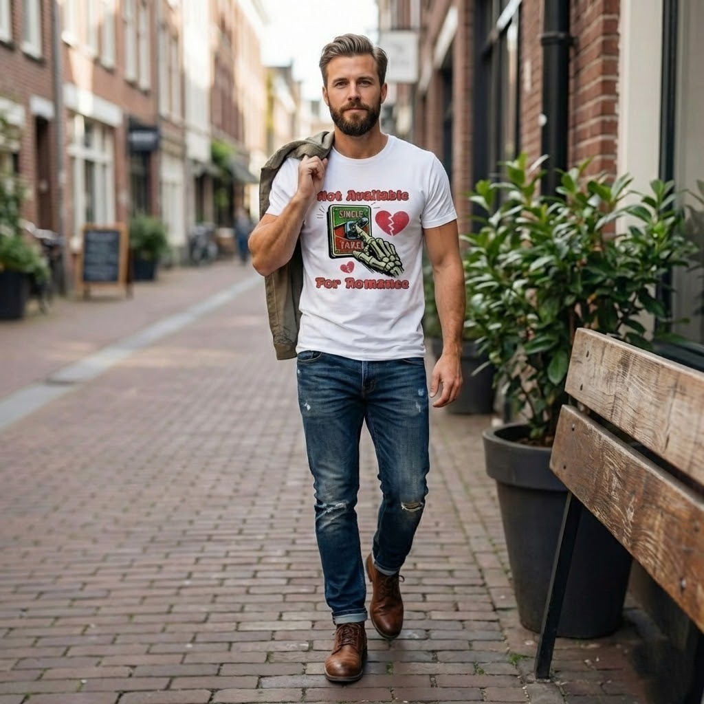 [S-XL] Not Available For Romance TShirt, Anti Love Shirt for Valentine