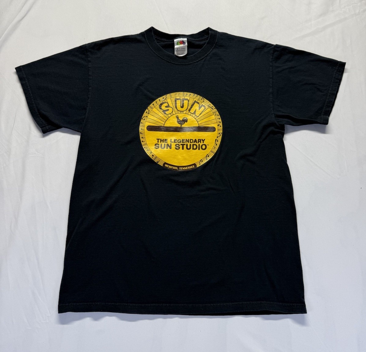 Vintage Fruit Of The Loom Sun Studio Memphis TN T-Shirt Music Tee Size L