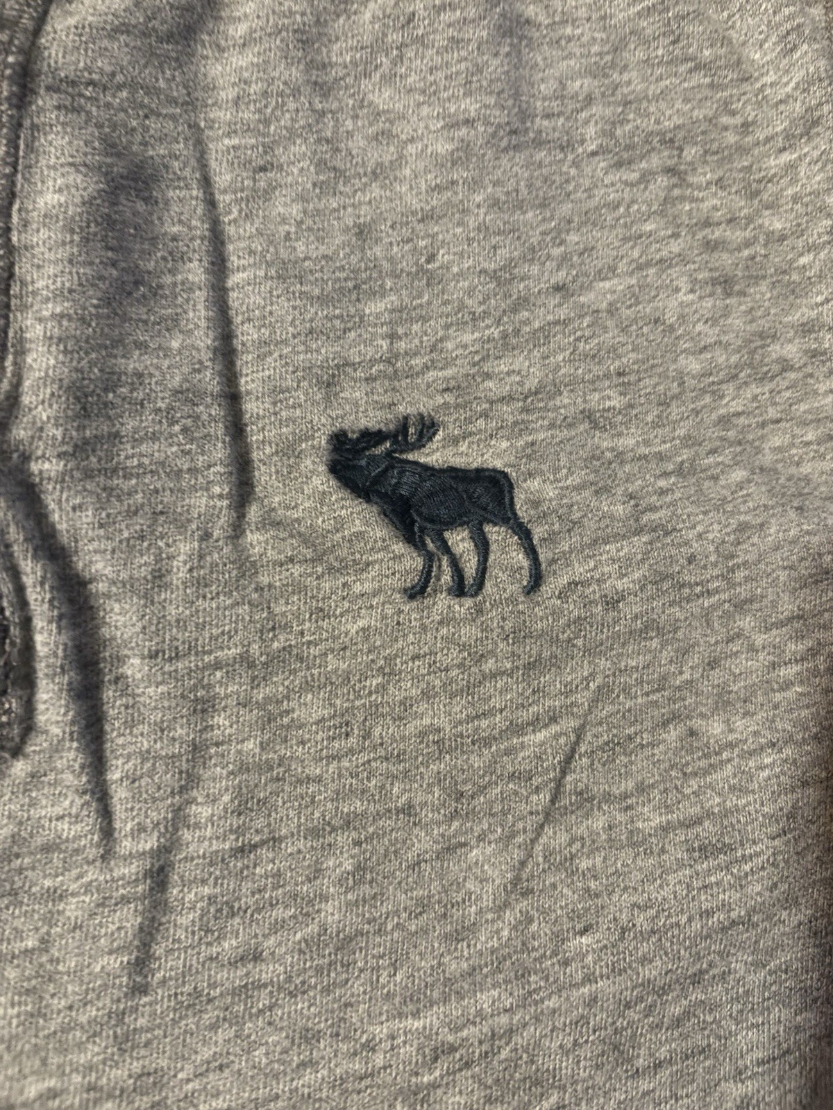 Abercrombie & Fitch Muscle Shirt Adult XL Blue Logo Casual Long Sleeve Mens