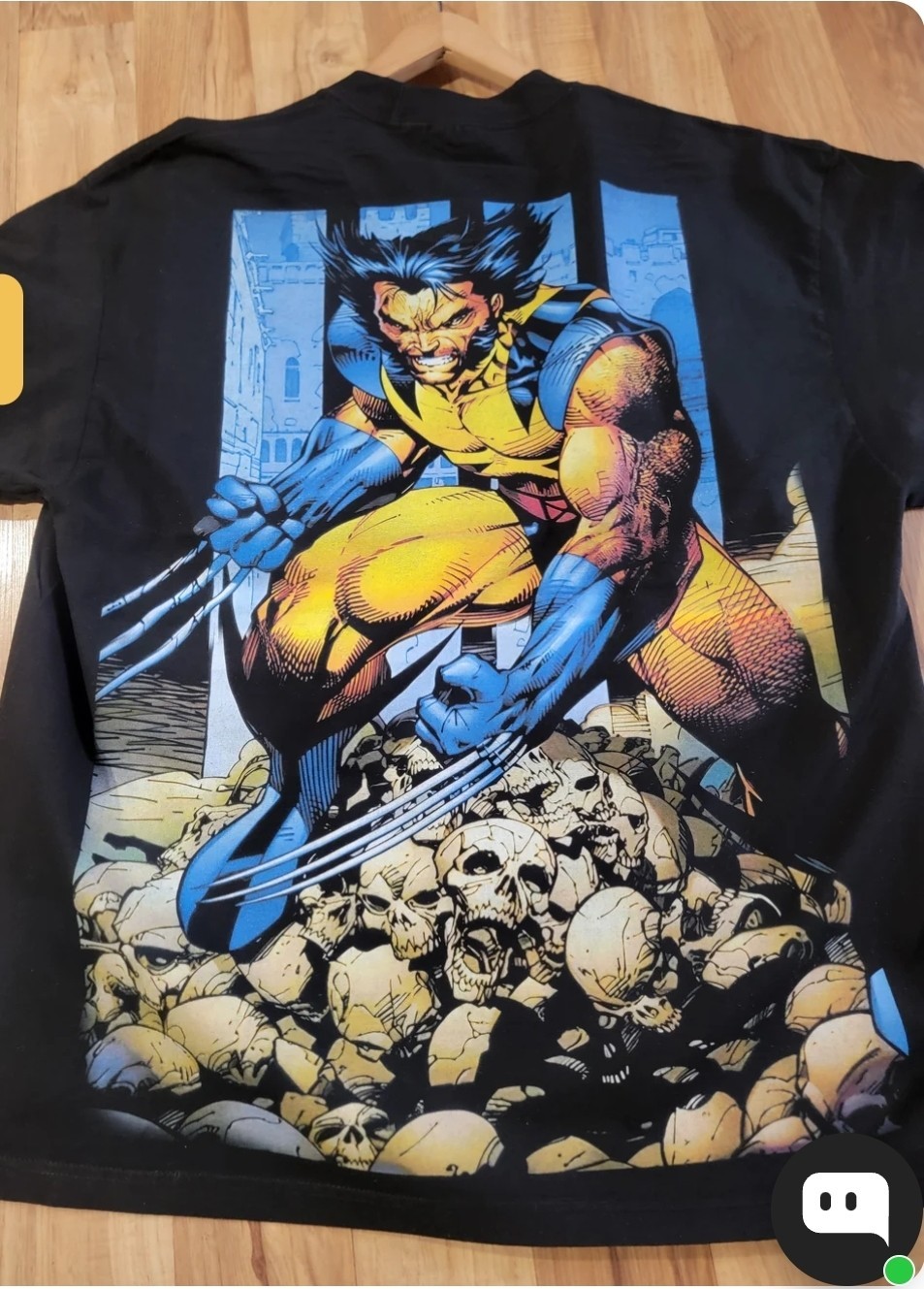 Wolverine (Front & Back)ON A SHAKA HEAVYWEIGHT GARMET DYED T SHIRT